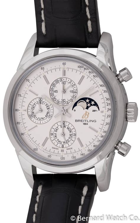 Breitling Transocean 1461 Chronograph Silver Dia 